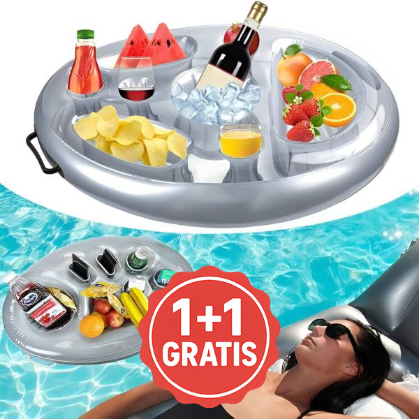 Tökéletes felfújható medence tálca italoknak | FLOATPLATI 1+1 INGYENES