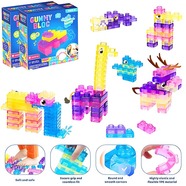 Puha, nyomkodható építőkockák | JELLYFUN