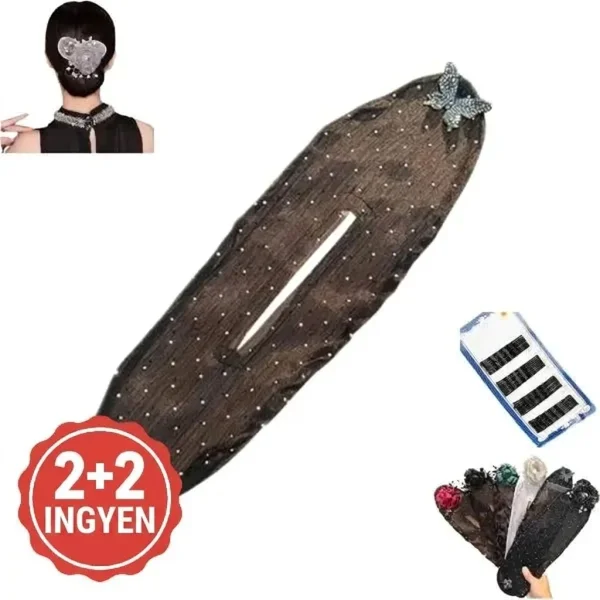 Hajkonty formázó kiegészítő virágos és pillangós mintákkal (4 db) | BUNELUX 2+2 INGYENES
